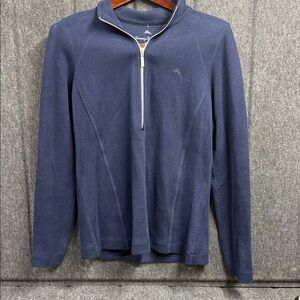 Tommy Bahama Deep Blue Quarter-Zip Sweater